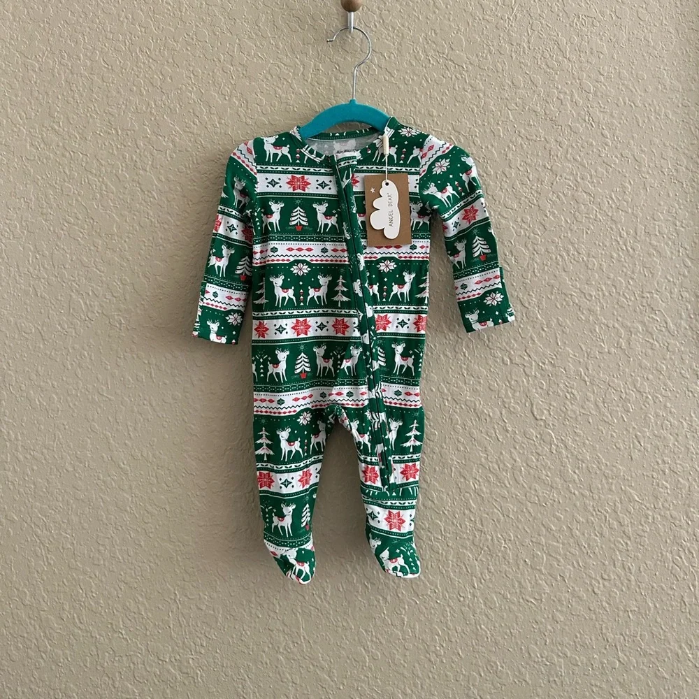Angel Dear Viscose Holiday Footie NWT - Picture 2 of 5